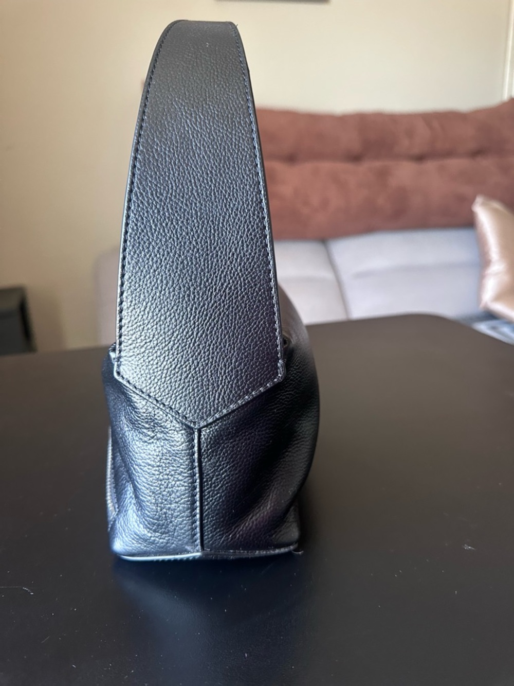 Walter Baker Black Asymmetrical Zip Shoulder Bag - Picture 7 of 9